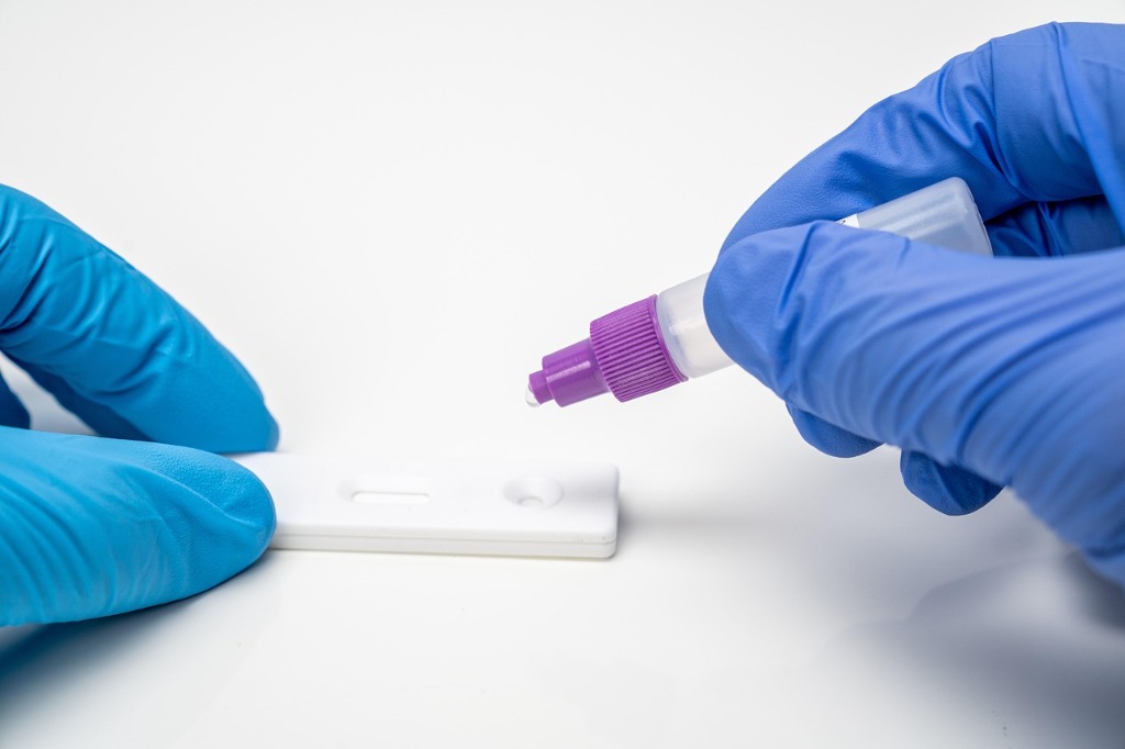 Medical lab professional working